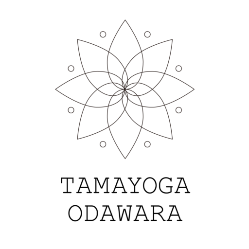 たまヨガ小田原ロゴテキスト白抜き大